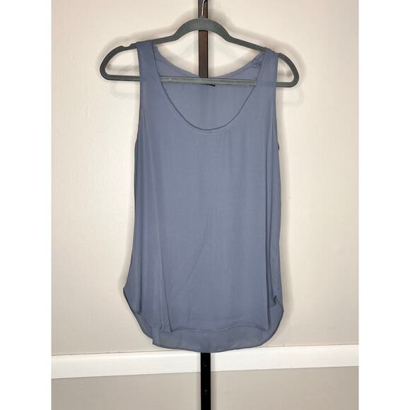 Krisa Revolve Blue Sleeveless Scoop Neck Tunic Tank Top NWT - Picture 2 of 11